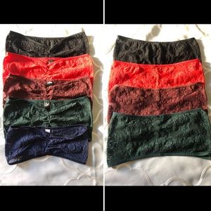 American Apparel Lace Bandeaus (MULTIPLE COLORS)